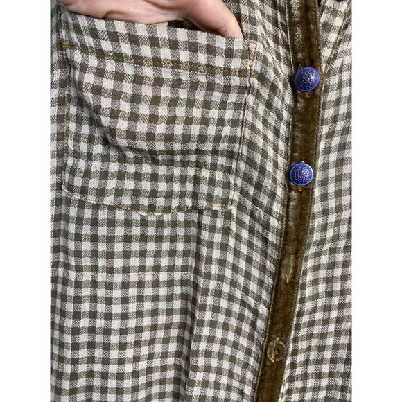 Aratta Silent Journey Anastasia Tunic Embroidered Floral Top Women Medium Plaid - Picture 10 of 16